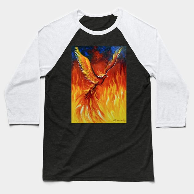 Phoenix bird Baseball T-Shirt by OLHADARCHUKART